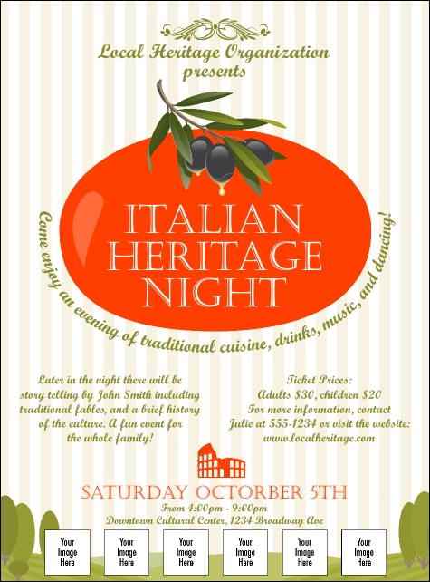 Tuscany Logo Flyer Product Front