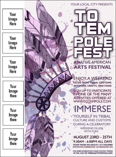 Headdress Logo Flyer Product Front