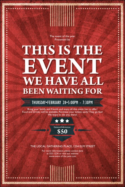 Retro Sunburst Poster Product Front