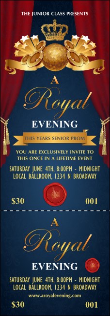 Royal Event Ticket Product Front