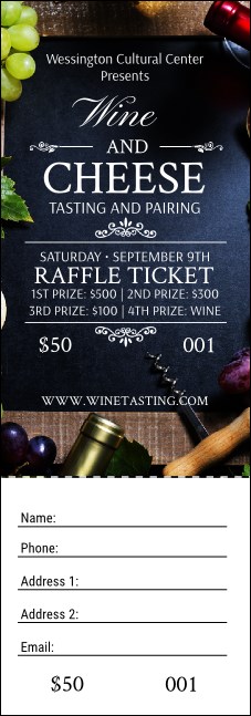 Vineyard Raffle Ticket