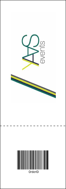 Dinosaur Illustrated Raffle Ticket Product Back