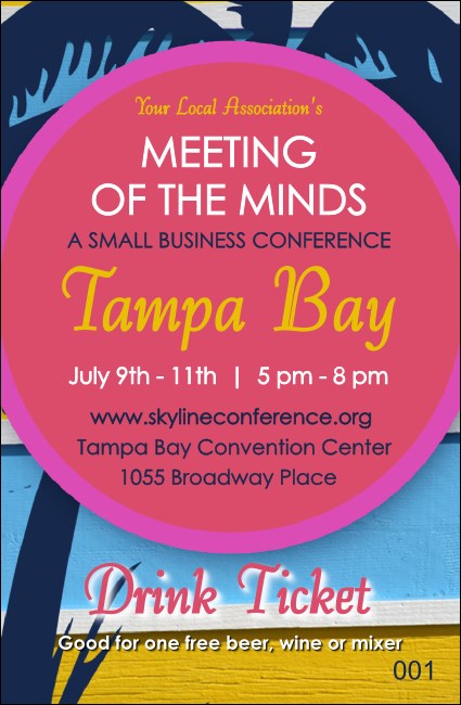 Tampa Bay Drink Ticket Product Front