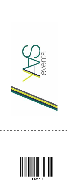 All Purpose Blue Raffle Ticket Product Back