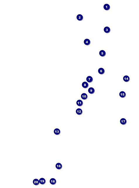 Red and Silver Flyer Front Field Markers