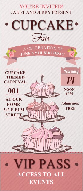Cupcake VIP Pass Product Front