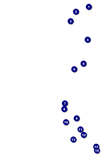 Hollywood Skyline Postcard Front Field Markers