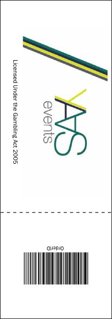 Medieval Banquet Raffle Ticket Product Back