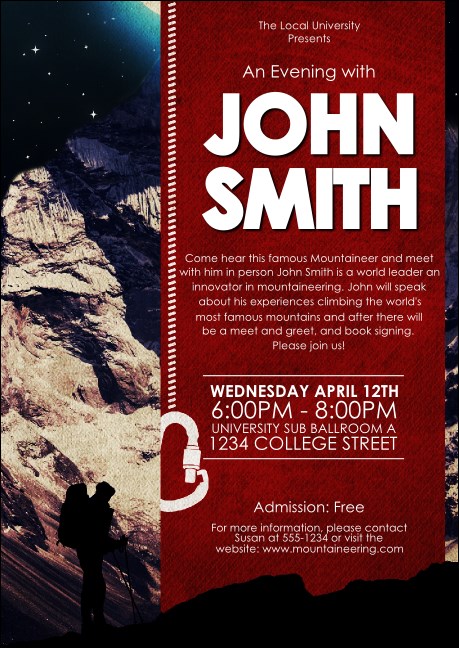 Mountaineering Postcard Product Front