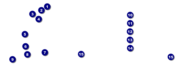 Movie Strip Raffle Ticket Front Field Markers
