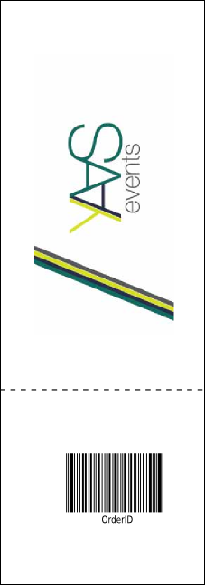 Retro Stripes Raffle Ticket Product Back