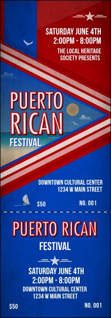 Puerto Rico Event Ticket Product Front