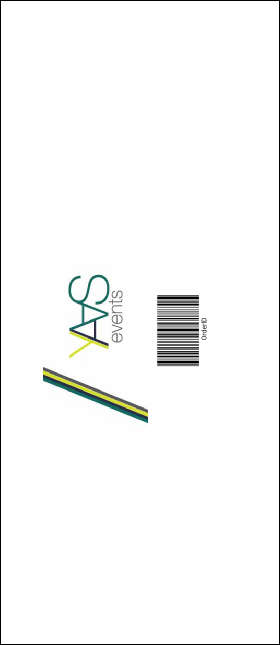 White Ribbon VIP Event Badge Large Product Back