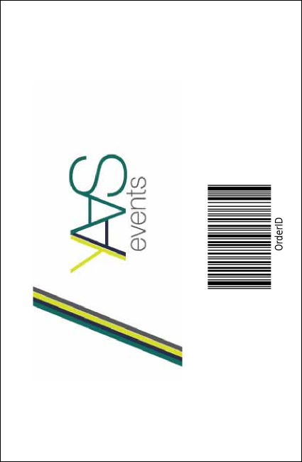 Women's Expo Abstract VIP Event Badge Small Product Back