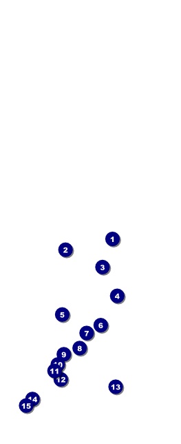 Blues Table Tent Front Field Markers
