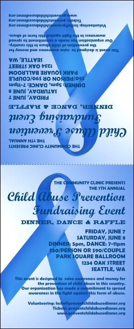 Blue Ribbon Table Tent Product Front