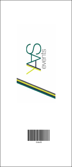 St Patricks Day  Plaid VIP Event Badge Large Product Back