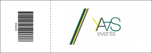 Animal Print Giraffe Reserved Event Ticket Product Back