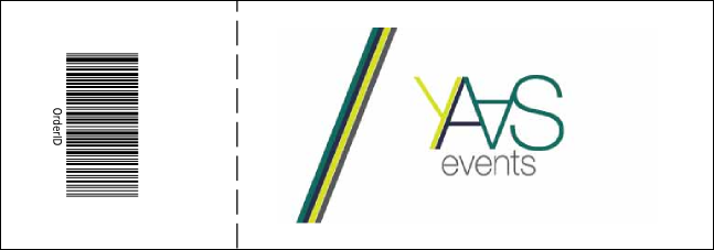 Blue Image Reserved Event Ticket Product Back