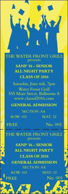 Bright Ideas Graduation Reserved Event Ticket Product Front