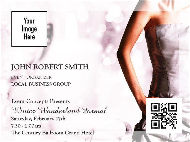 Dinner Dance Economy Event Badge Product Front