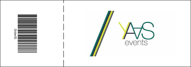 Christmas Ornament Blue Reserved Event Ticket Product Back