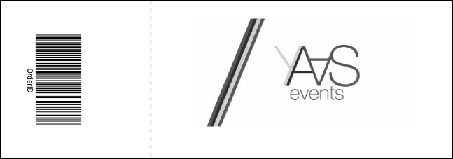 All Purpose Triangles Black and White Event Ticket Product Back