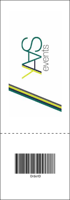 Fall Simple Event Ticket Product Back