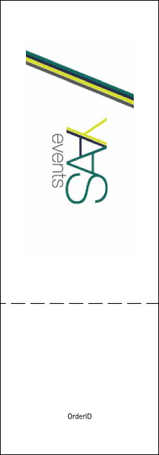 Your Photo Concert Green Event Ticket Product Back