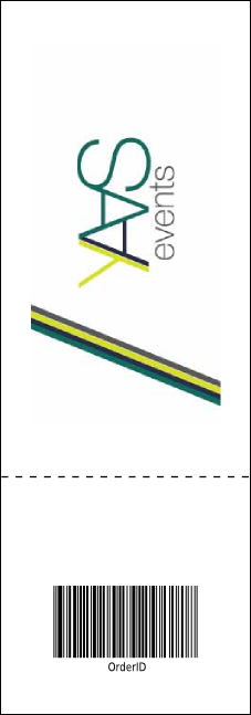 Abstract Lights Event Ticket Product Back