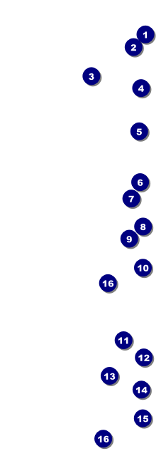 Abstract Lights Event Ticket Front Field Markers