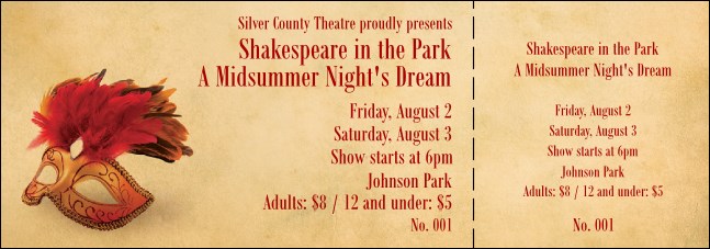 Mask Event Ticket 0007 Product Front