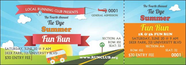 Hippie Reserved Event Ticket Product Front