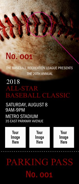 Baseball Stitches Hang Tag