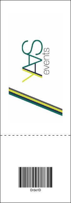 Big Logo Turquoise Event Ticket Product Back