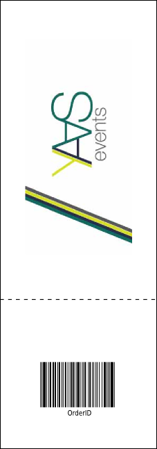 Baseball Event Ticket Product Back