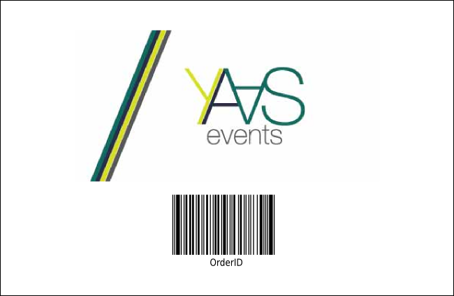 Sports Ticket Black & Yellow VIP Event Badge Small Product Back