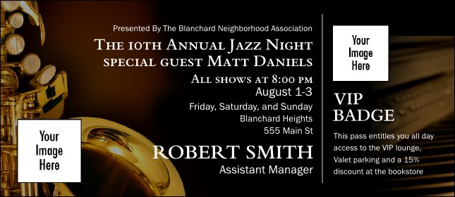 Jazz VIP Event Badge Large (REPLACED)