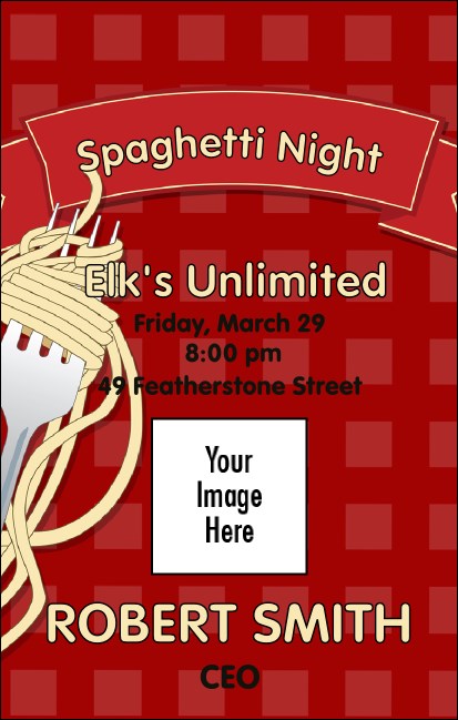 Spaghetti VIP Event Badge Medium