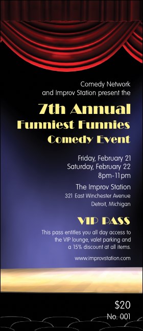 Stand Up Comedy VIP Pass