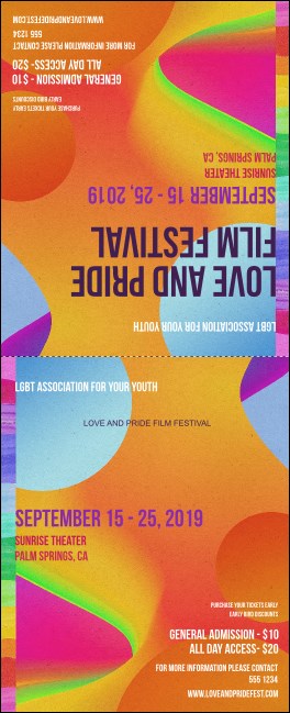 LGBT Film Festival Table Tent