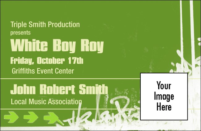 Hip Hop Green VIP Event Badge Small