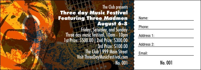 Alt.Chaos Raffle Ticket Product Front