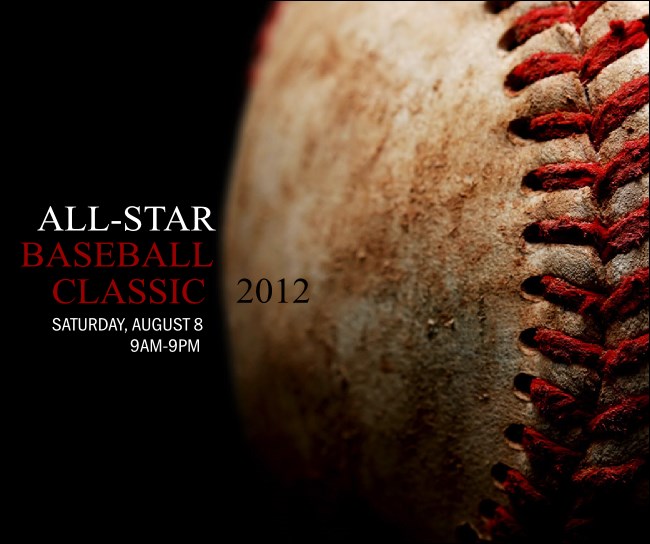 Baseball Stitches Facebook Post