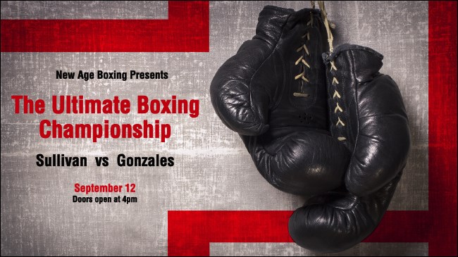 Boxing Gloves Facebook Event Cover