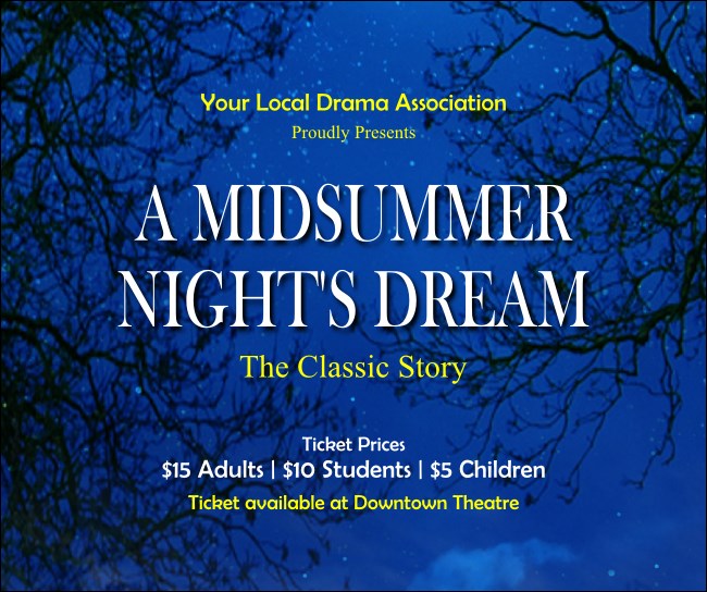 Midsummer Night's Dream Facebook Post