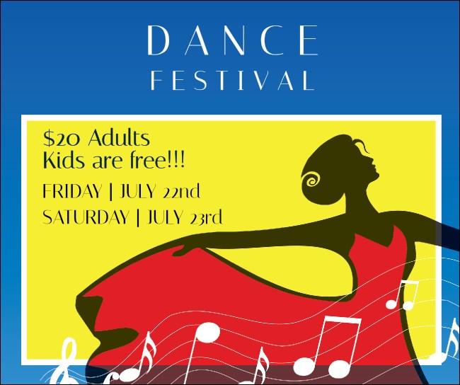 Dance Festival Facebook Post