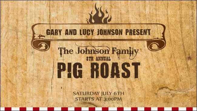 Pig Roast Facebook Event Cover