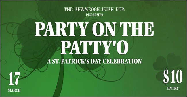 St. Patrick's Day Shamrock Facebook Ad