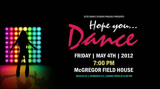 Stage Lights Facebook Event Cover